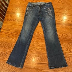 The Boot White House Black Market jeans size 4s bejeweled